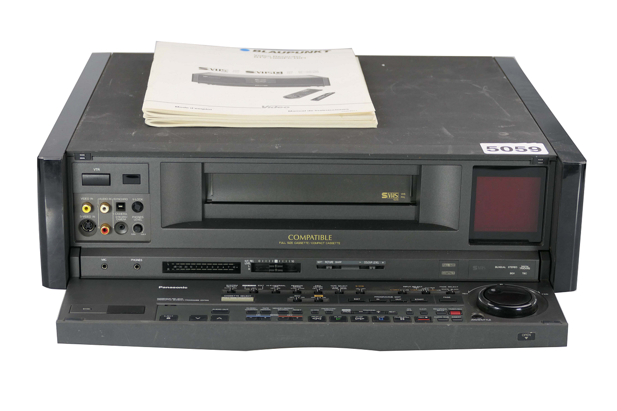 Panasonic Nv V8000 Svhs Videorecorder High End Tbc Vhs Recorder And Vhs