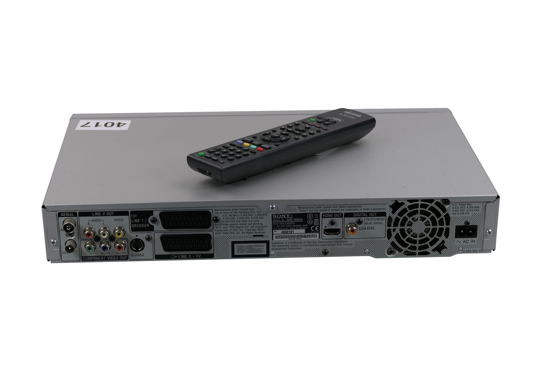 Sony RDRHX650 DVD & Harddisk recorder (160GB)