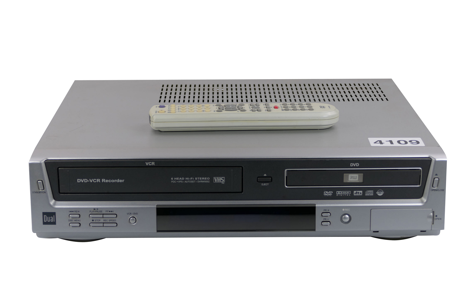 Dual DVRW5002 VHS & DVD recorder (VHS > DVD)